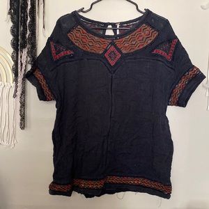 Black Free People Tunic